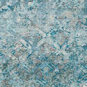 Homeroots 3' Beige Brown Copper Geometric Washable Indoor Outdoor Area Rug For Versatile Home Decor Solutions 3' X 5' Polyester 586114