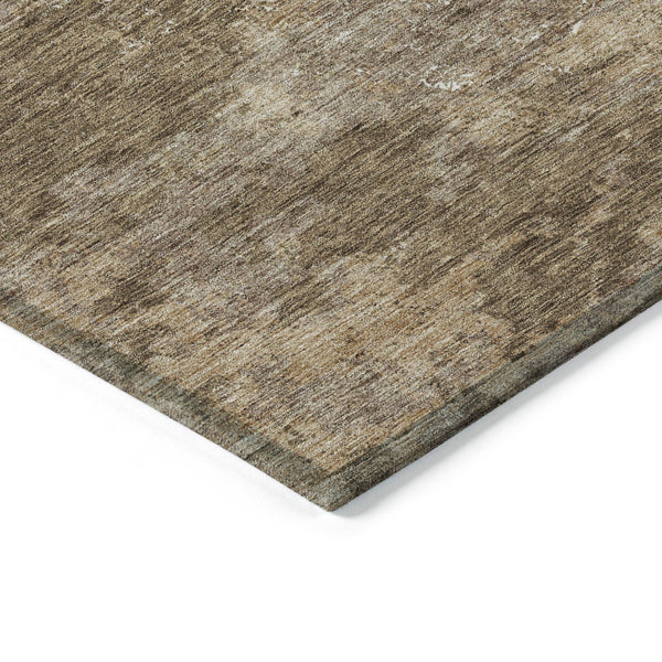 Homeroots 3' Floral Washable Area Rug In Artichoke & Fern Green - Perfect For Indoor & Outdoor Spaces! 3' X 5' Polyester 586132