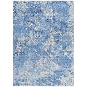 Homeroots 3' Floral Washable Area Rug In Artichoke & Fern Green - Perfect For Indoor & Outdoor Spaces! 8' X 10' Polyester 586141