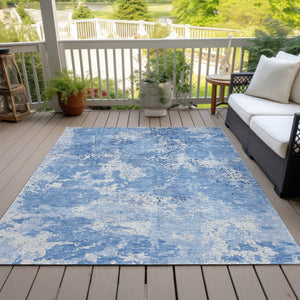 Homeroots 3' Floral Washable Area Rug In Artichoke & Fern Green - Perfect For Indoor & Outdoor Spaces! 9' X 12' Polyester 586142