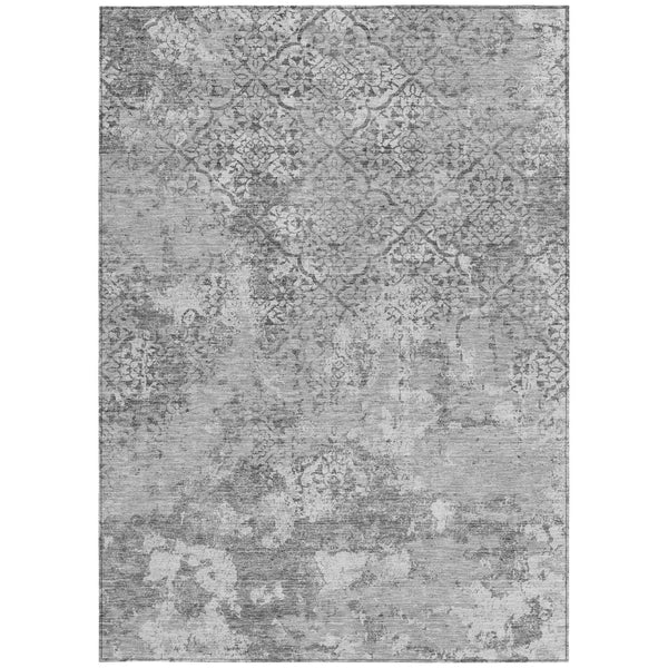 Homeroots 3' Floral Washable Area Rug In Artichoke & Fern Green - Perfect For Indoor & Outdoor Spaces! 3' X 5' Polyester 586162