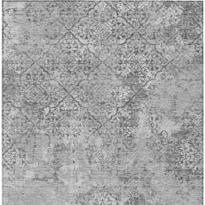 Homeroots 3' Floral Washable Area Rug In Artichoke & Fern Green - Perfect For Indoor & Outdoor Spaces! 3' X 5' Polyester 586162