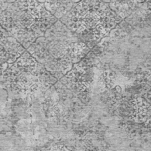 Homeroots 3' Floral Washable Area Rug In Artichoke & Fern Green - Perfect For Indoor & Outdoor Spaces! 5' X 8' Polyester 586163