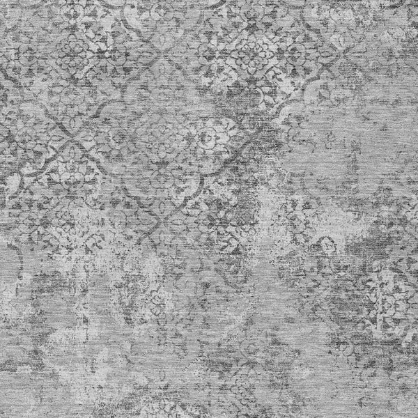 Homeroots 3' Floral Washable Area Rug In Artichoke & Fern Green - Perfect For Indoor & Outdoor Spaces! 5' X 8' Polyester 586163