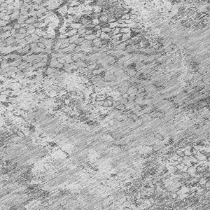 Homeroots 3' Floral Washable Area Rug In Artichoke & Fern Green - Perfect For Indoor & Outdoor Spaces! 8' Round Polyester 586164