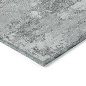 Homeroots 3' Floral Washable Area Rug In Artichoke & Fern Green - Perfect For Indoor & Outdoor Spaces! 9' X 12' Polyester 586166