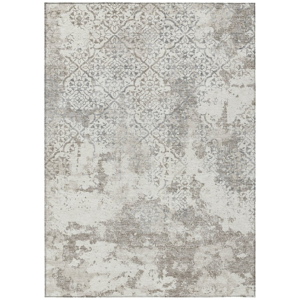 HomeRoots 9' Elegant Floral Indoor Outdoor Area Rug – Timeless Design, Durable, Easy-Care for Any Space 9' X 12' 586172