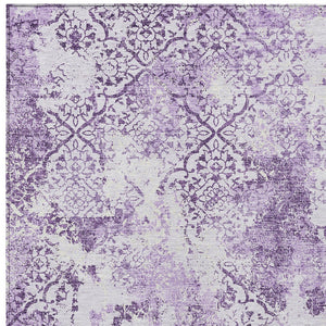 Homeroots 3' Floral Washable Area Rug In Artichoke & Fern Green - Perfect For Indoor & Outdoor Spaces! 3' X 5' Polyester 586174