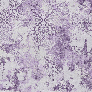 Homeroots 3' Floral Washable Area Rug In Artichoke & Fern Green - Perfect For Indoor & Outdoor Spaces! 5' X 8' Polyester 586175