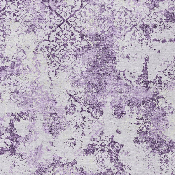 Homeroots 3' Floral Washable Area Rug In Artichoke & Fern Green - Perfect For Indoor & Outdoor Spaces! 8' X 10' Polyester 586177