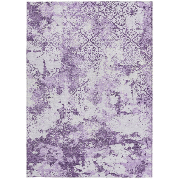 Homeroots 3' Floral Washable Area Rug In Artichoke & Fern Green - Perfect For Indoor & Outdoor Spaces! 10' X 14' Polyester 586179