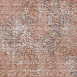 Homeroots 3' Floral Washable Area Rug In Artichoke & Fern Green - Perfect For Indoor & Outdoor Spaces! 3' X 5' Polyester 586180