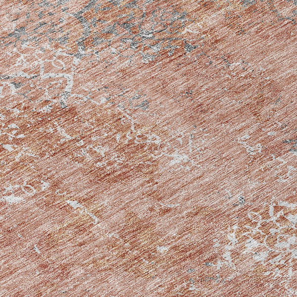 Homeroots 3' Floral Washable Area Rug In Artichoke & Fern Green - Perfect For Indoor & Outdoor Spaces! 8' Round Polyester 586182