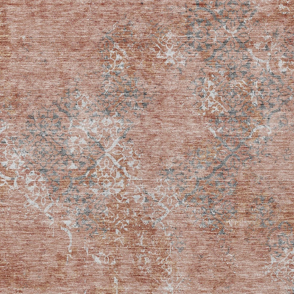 Homeroots 3' Floral Washable Area Rug In Artichoke & Fern Green - Perfect For Indoor & Outdoor Spaces! 10' X 14' Polyester 586185