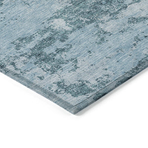 Homeroots 3' Floral Washable Area Rug In Artichoke & Fern Green - Perfect For Indoor & Outdoor Spaces! 5' X 8' Polyester 586187