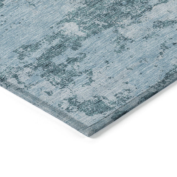 Homeroots 3' Floral Washable Area Rug In Artichoke & Fern Green - Perfect For Indoor & Outdoor Spaces! 8' X 10' Polyester 586189