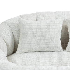 English Elm Bean Bean Bag Sofa High-Density Memory Foam Two-Seater Lounger High Back Chenille Cozy Support Beige W395P181433
