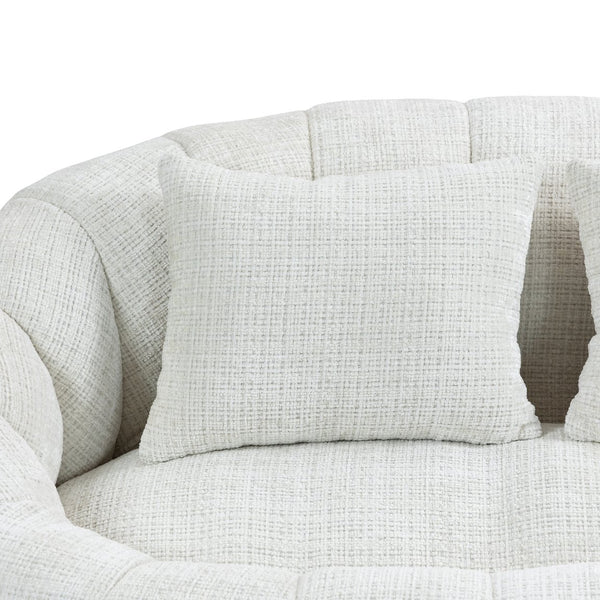 English Elm Bean Bean Bag Sofa High-Density Memory Foam Two-Seater Lounger High Back Chenille Cozy Support Beige W395P181433