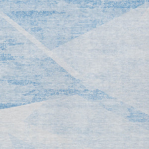 Homeroots 3' Abstract Washable Area Rug In Artichoke Green And Ivory - Perfect For Indoor And Outdoor Spaces 3' X 5' Polyester 586210