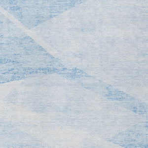 Homeroots 3' Abstract Washable Area Rug In Artichoke Green And Ivory - Perfect For Indoor And Outdoor Spaces 8' X 10' Polyester 586213