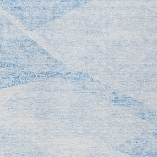 Homeroots 3' Abstract Washable Area Rug In Artichoke Green And Ivory - Perfect For Indoor And Outdoor Spaces 8' X 10' Polyester 586213