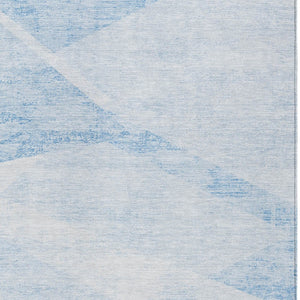 Homeroots 3' Abstract Washable Area Rug In Artichoke Green And Ivory - Perfect For Indoor And Outdoor Spaces 9' X 12' Polyester 586214