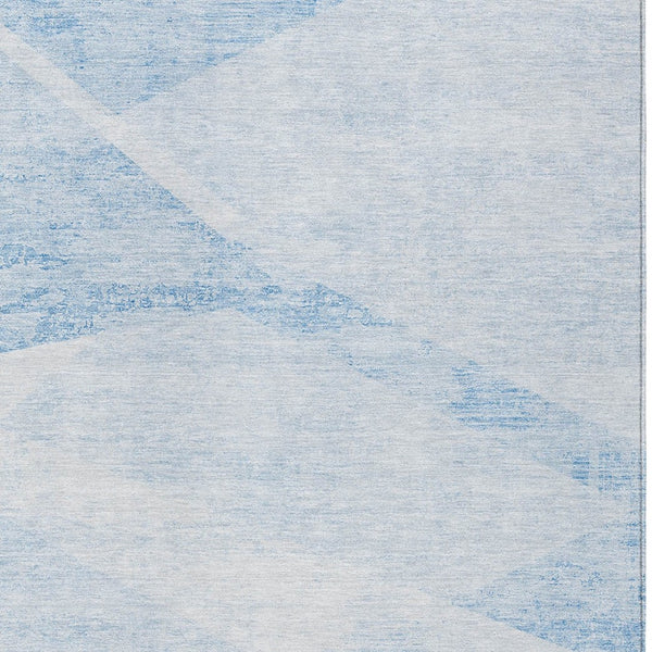 Homeroots 3' Abstract Washable Area Rug In Artichoke Green And Ivory - Perfect For Indoor And Outdoor Spaces 9' X 12' Polyester 586214