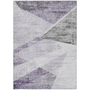 Homeroots 3' Abstract Washable Area Rug In Artichoke Green And Ivory - Perfect For Indoor And Outdoor Spaces 3' X 5' Polyester 586228