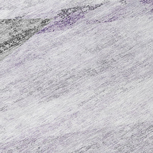 Homeroots 3' Abstract Washable Area Rug In Artichoke Green And Ivory - Perfect For Indoor And Outdoor Spaces 8' Round Polyester 586230