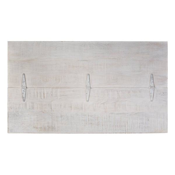 Butler Specialty Chipping Rustic 6 Drawer Solid Wood Trunk Coffee Table With Distressed Finish For Stylish Storage White Mango,Iron 5862329-butler