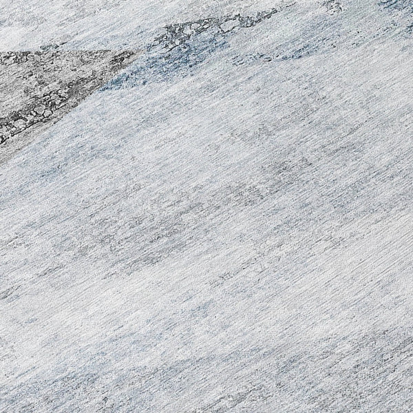 Homeroots 3' Abstract Washable Area Rug In Artichoke Green And Ivory - Perfect For Indoor And Outdoor Spaces 8' Round Polyester 586236