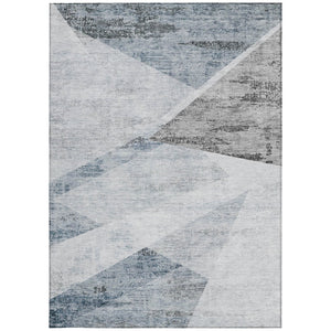 Homeroots 3' Abstract Washable Area Rug In Artichoke Green And Ivory - Perfect For Indoor And Outdoor Spaces 9' X 12' Polyester 586238