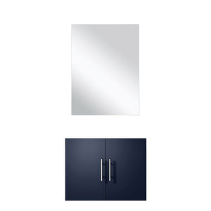 English Elm Navy Blue Single Bath Vanity Set With Mirror - Compact, Stylish, Durable, Perfect For Small Spaces! B2731S00531