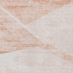 Homeroots 3' Abstract Washable Area Rug In Artichoke Green And Ivory - Perfect For Indoor And Outdoor Spaces 3' X 5' Polyester 586240