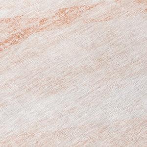 Homeroots 3' Abstract Washable Area Rug In Artichoke Green And Ivory - Perfect For Indoor And Outdoor Spaces 8' Round Polyester 586242