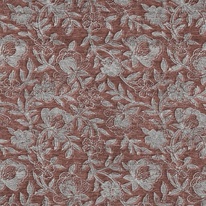 Homeroots 3' Elegant Blue Gray Charcoal Floral Washable Area Rug For Indoor Or Outdoor Spaces, Durable Design 5' X 8' Polyester 586289