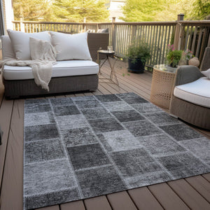 Homeroots 3' Brown Beige And Taupe Patchwork Washable Area Rug - Perfect For Indoor And Outdoor Spaces! 10' X 14' Polyester 586317