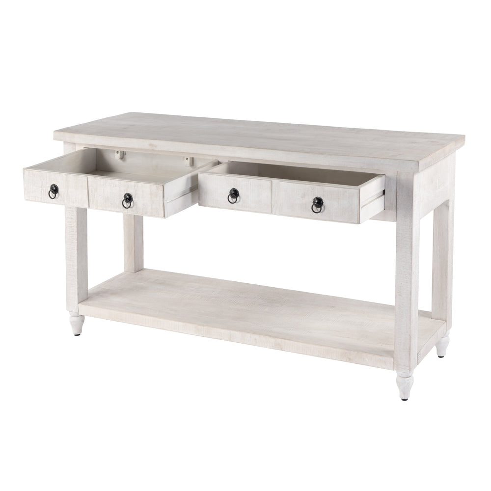 Butler Specialty Dorothy Console Table - Artistic Solid Wood Design With 2 Drawers And Open Shelf For Modern Living Spaces Gray Mango,Iron 5863329-butler