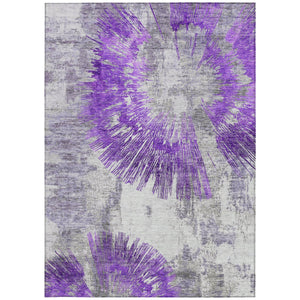 Homeroots 3' Artichoke Green Gray Charcoal Abstract Washable Area Rug For Indoor Outdoor Spaces, Durable Comfort 3' X 5' Polyester 586354