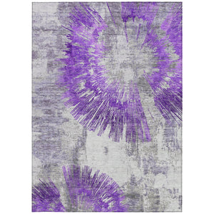 Homeroots 3' Artichoke Green Gray Charcoal Abstract Washable Area Rug For Indoor Outdoor Spaces, Durable Comfort 10' X 14' Polyester 586359