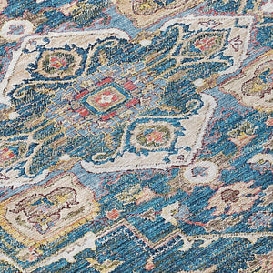 Homeroots 3' Durable Brown Beige Taupe Oriental Washable Area Rug For Indoor And Outdoor Spaces, 36" X 60" 3' X 5' Polyester 586384