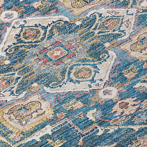 Homeroots 3' Durable Brown Beige Taupe Oriental Washable Area Rug For Indoor And Outdoor Spaces, 36" X 60" 8' Round Polyester 586386