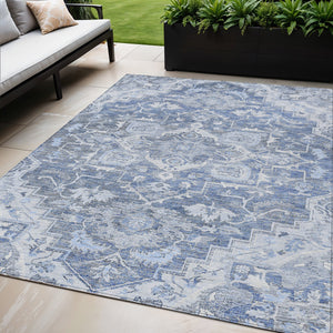 Homeroots 3' Durable Brown Beige Taupe Oriental Washable Area Rug For Indoor And Outdoor Spaces, 36" X 60" 5' X 8' Polyester 586391
