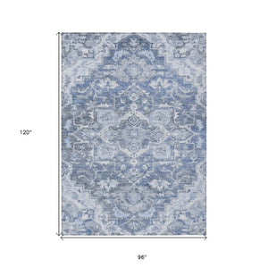 Homeroots 3' Durable Brown Beige Taupe Oriental Washable Area Rug For Indoor And Outdoor Spaces, 36" X 60" 8' X 10' Polyester 586393