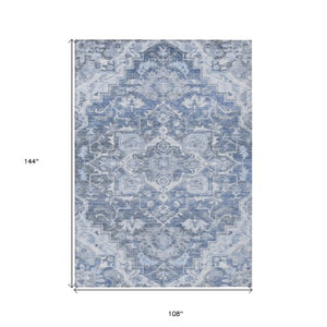 Homeroots 3' Durable Brown Beige Taupe Oriental Washable Area Rug For Indoor And Outdoor Spaces, 36" X 60" 9' X 12' Polyester 586394