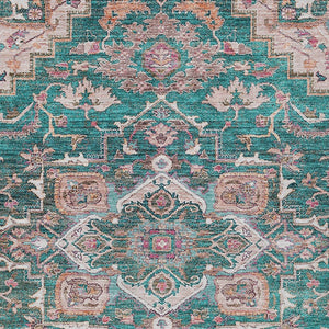 Homeroots 3' Durable Brown Beige Taupe Oriental Washable Area Rug For Indoor And Outdoor Spaces, 36" X 60" 8' X 10' Polyester 586399