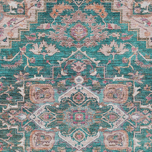 Homeroots 3' Durable Brown Beige Taupe Oriental Washable Area Rug For Indoor And Outdoor Spaces, 36" X 60" 9' X 12' Polyester 586400