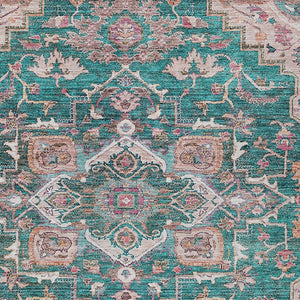 Homeroots 3' Durable Brown Beige Taupe Oriental Washable Area Rug For Indoor And Outdoor Spaces, 36" X 60" 10' X 14' Polyester 586401