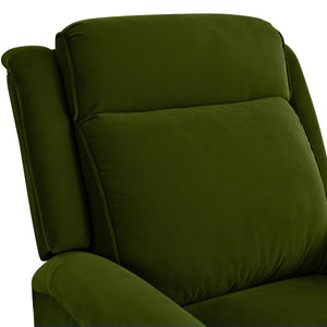 English Elm Christopher Knight Home® - 360° Swivel Recliner Plush Velvet Manual Rocker with Infinite Recline Support for Living Room Comfort Green N763P202666E