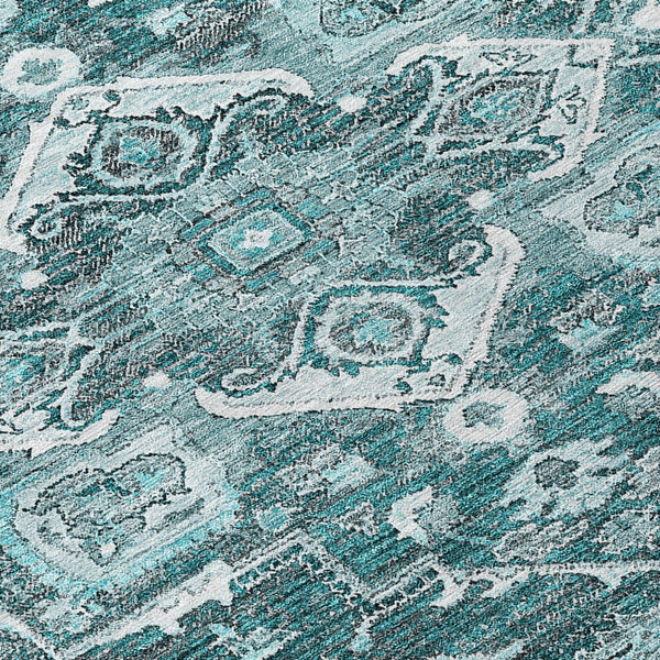 Homeroots 3' Durable Brown Beige Taupe Oriental Washable Area Rug For Indoor And Outdoor Spaces, 36" X 60" 5' X 8' Polyester 586415